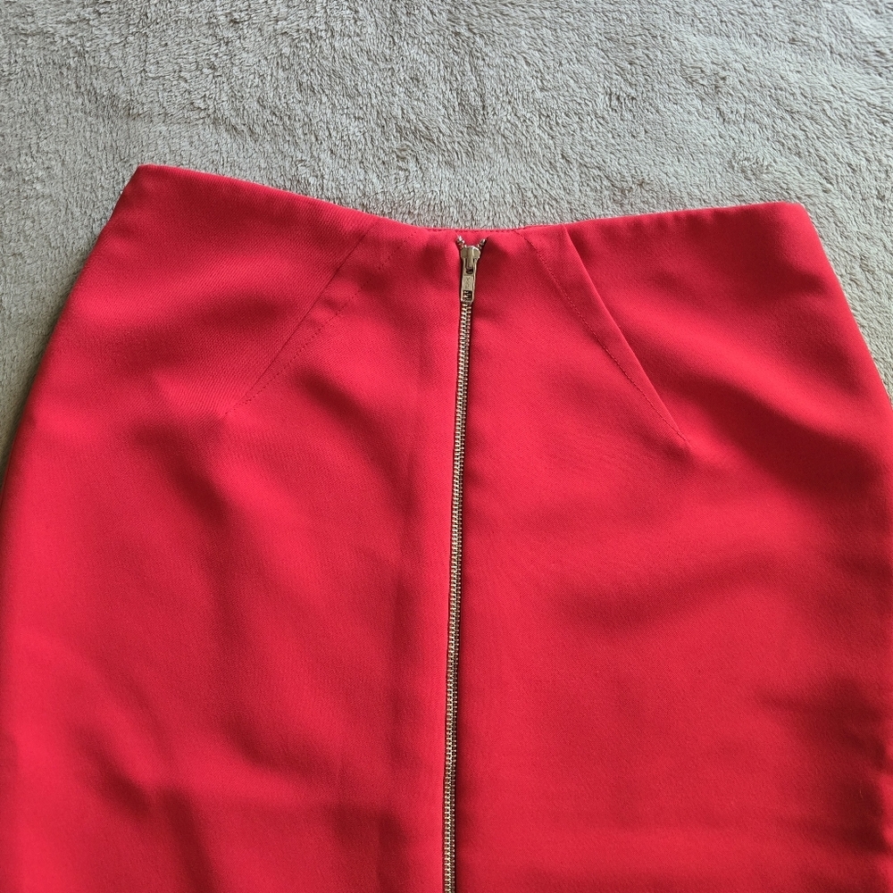 Sandra Angelozzi red pencil skirt size 38 - Picture 5 of 10
